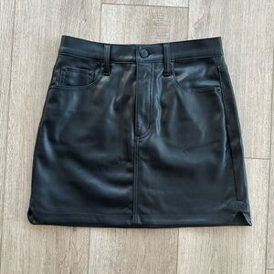 Pistola Faux Leather Mini Skirt